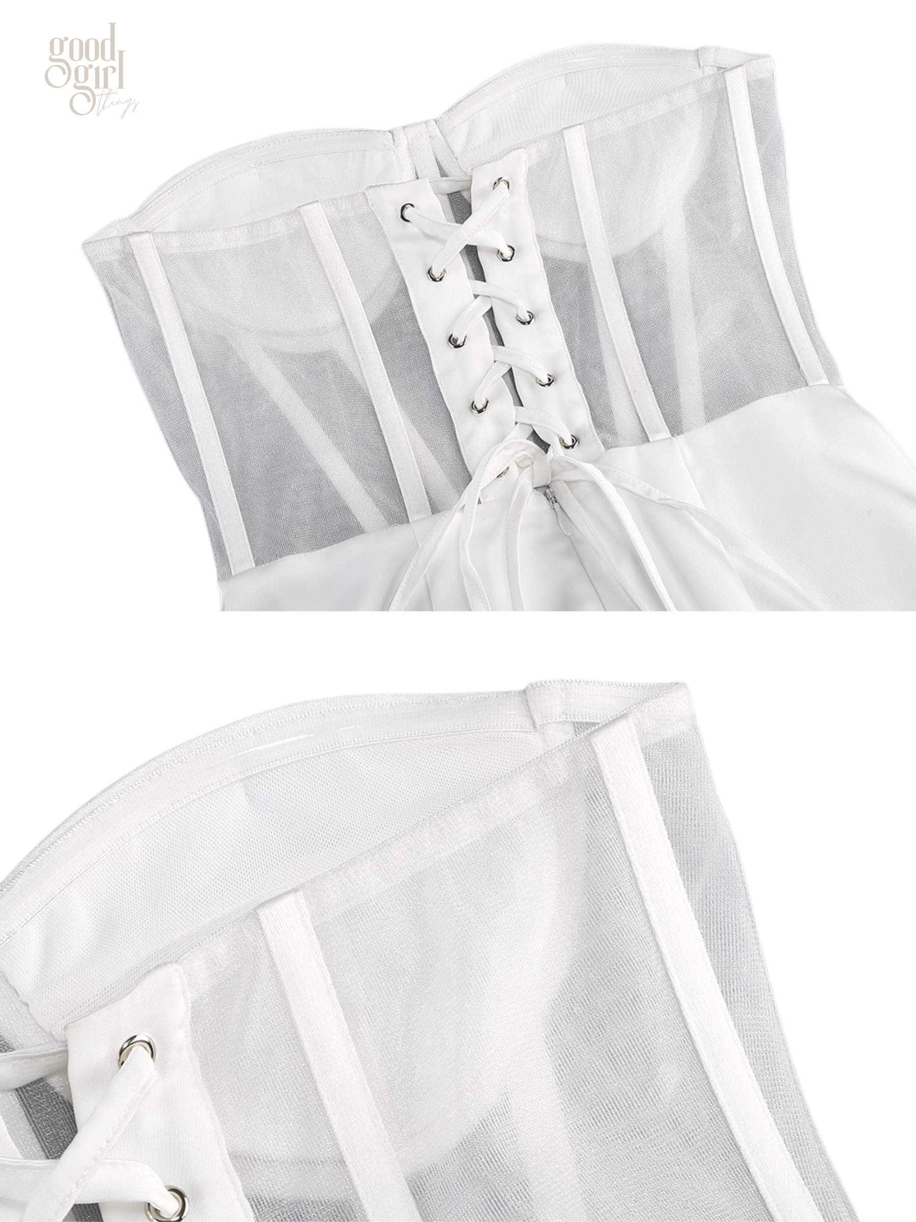 Ember Satin Corset Gown