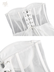 Ember Satin Corset Gown