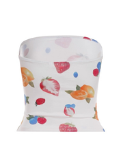 Ashtynn Fruit Print Tube Top