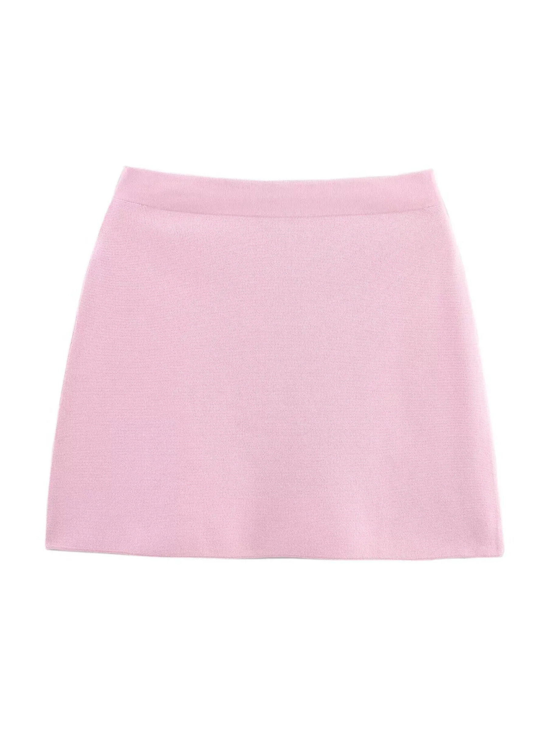 Jimena Ribbed Knit Skirt Set
