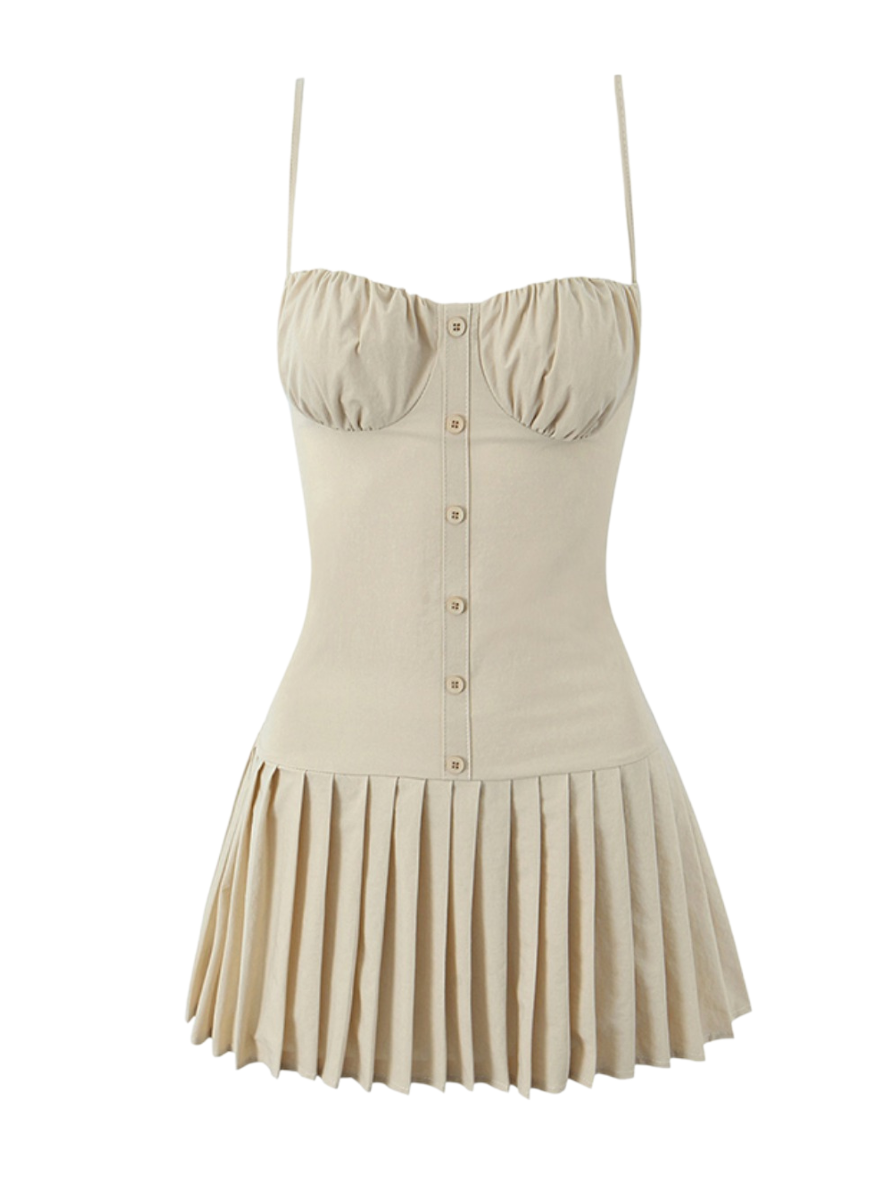 Ina Pleated Mini Dress