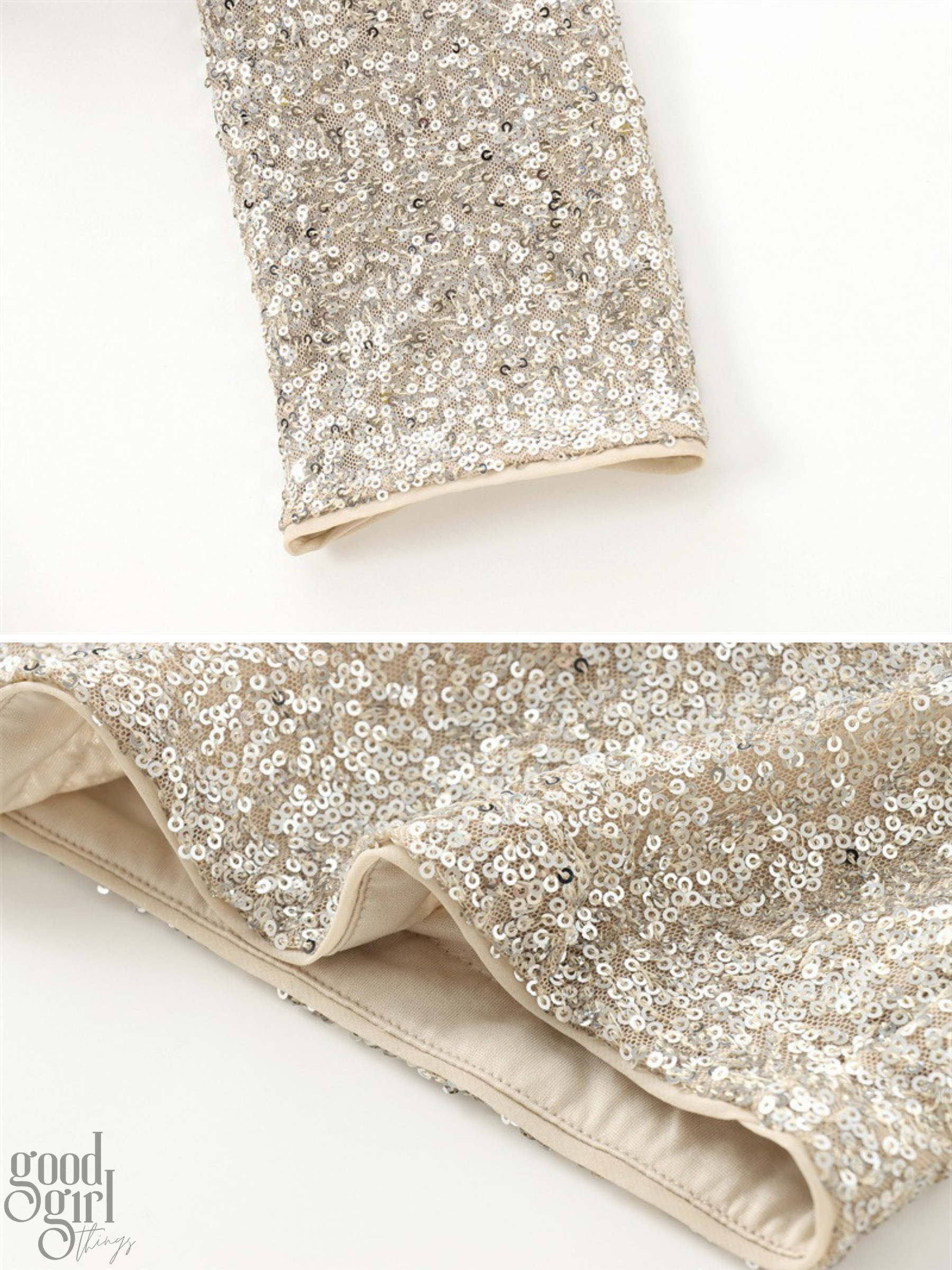 Ayah Sequin Long Sleeve Top