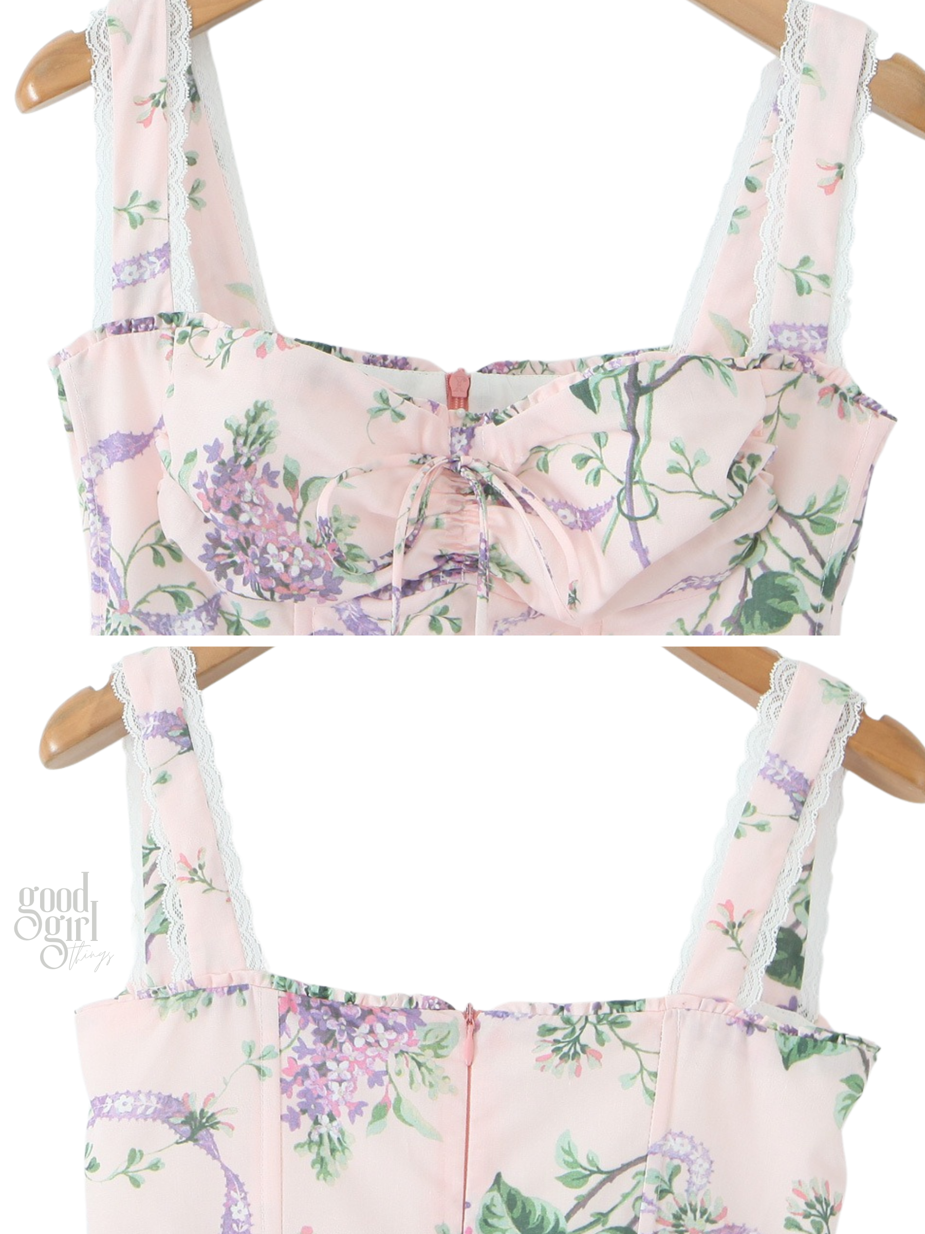 Marcy Floral Strap Midi Dress