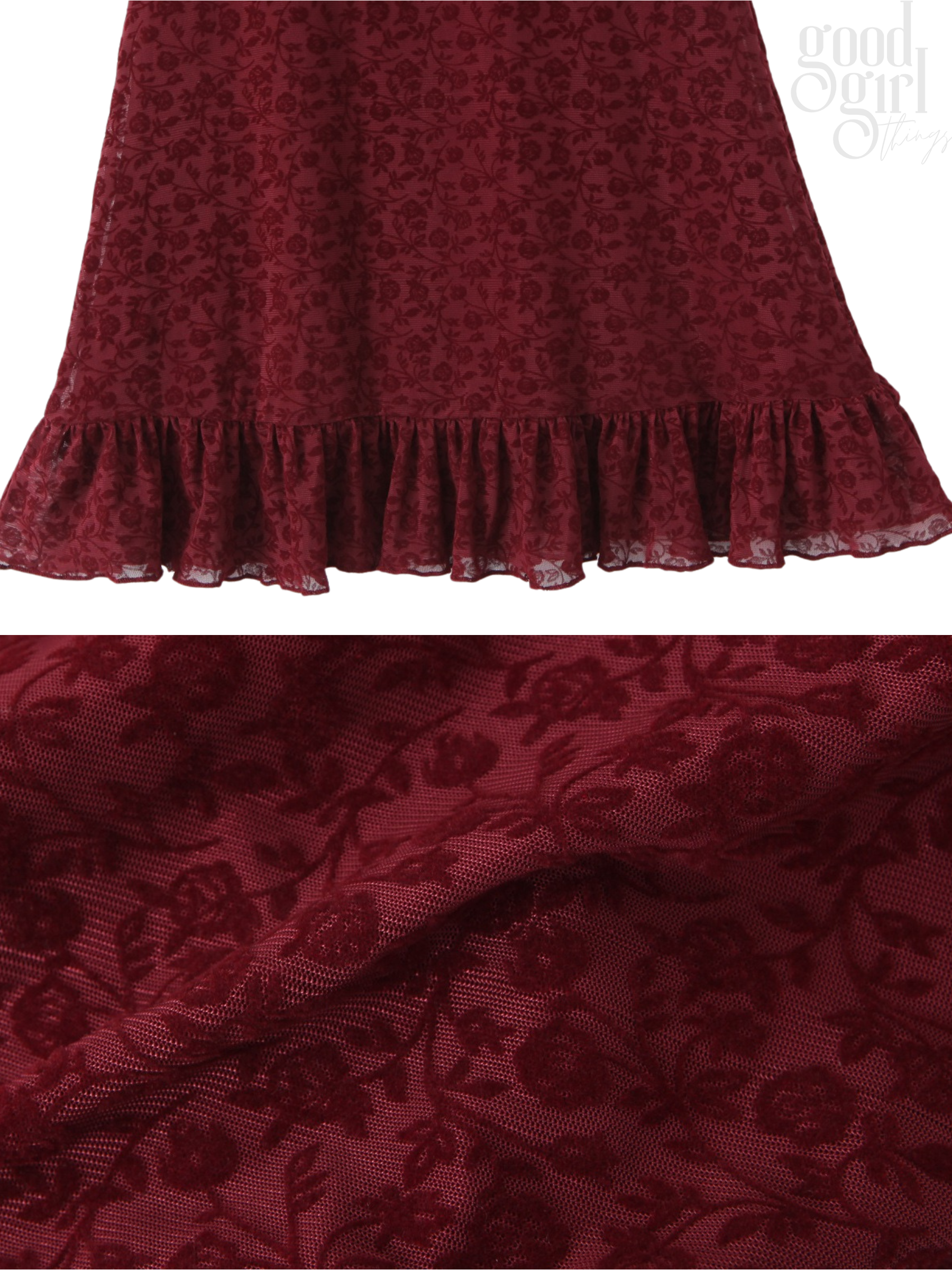 Jacqueline Flocked Bow Mini Dress