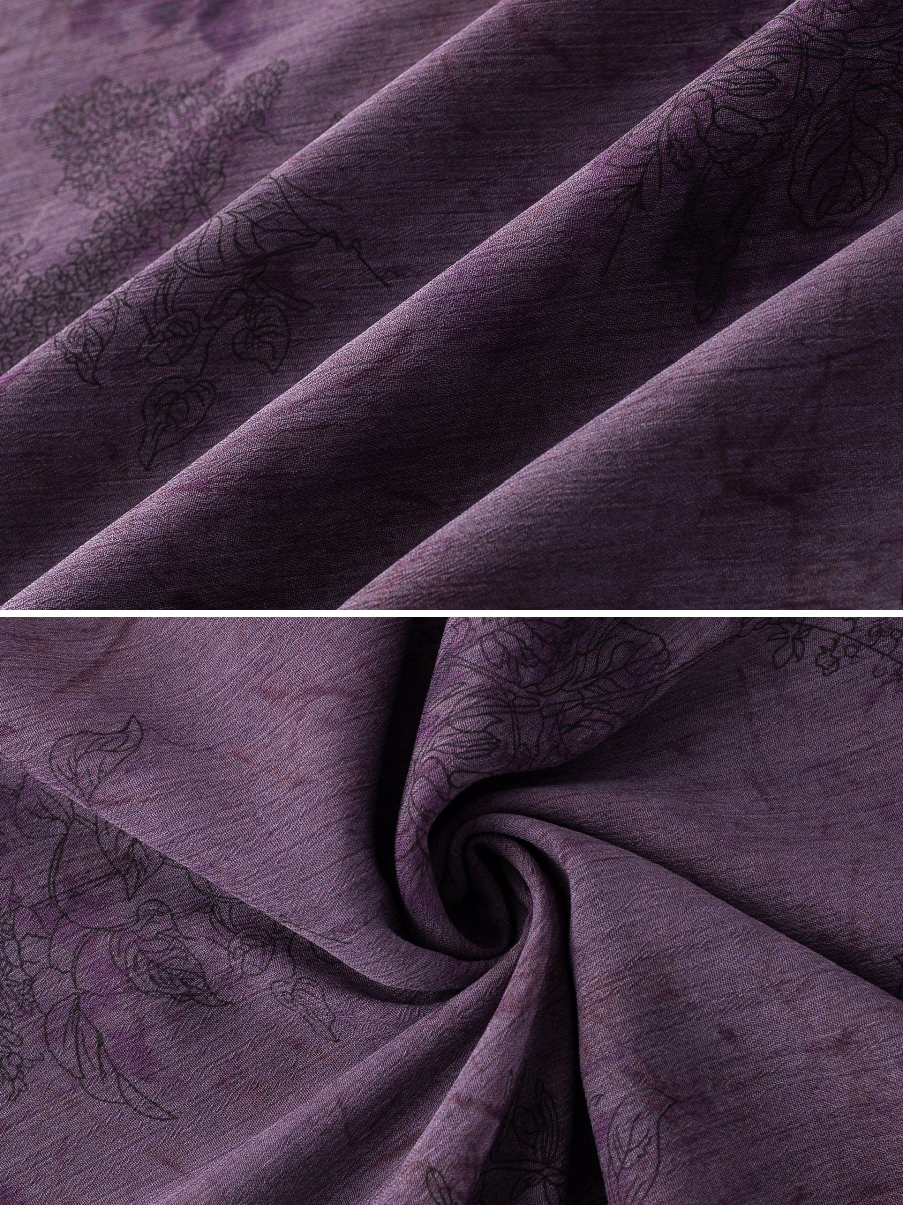 Alina Violet Sheer Ruffle Maxi Dress