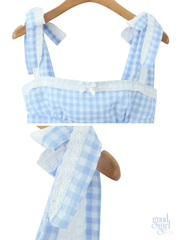 Amarah Plaid Lace Detail Camisole