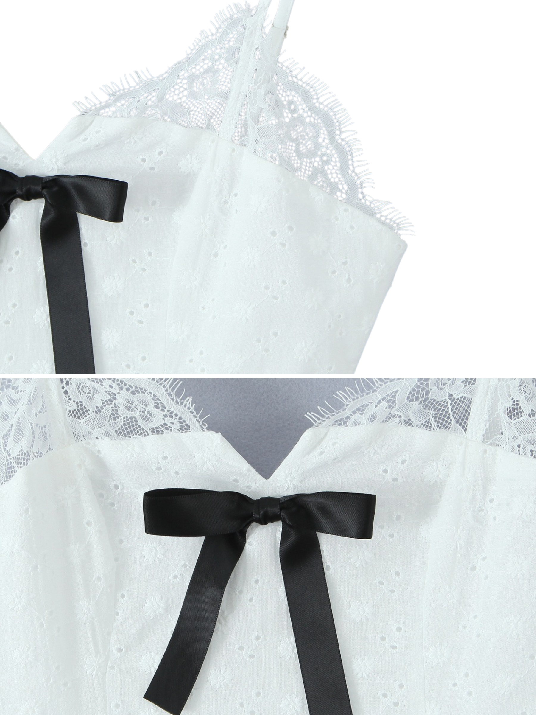 Hallie Broderie Ruffle Mini Dress