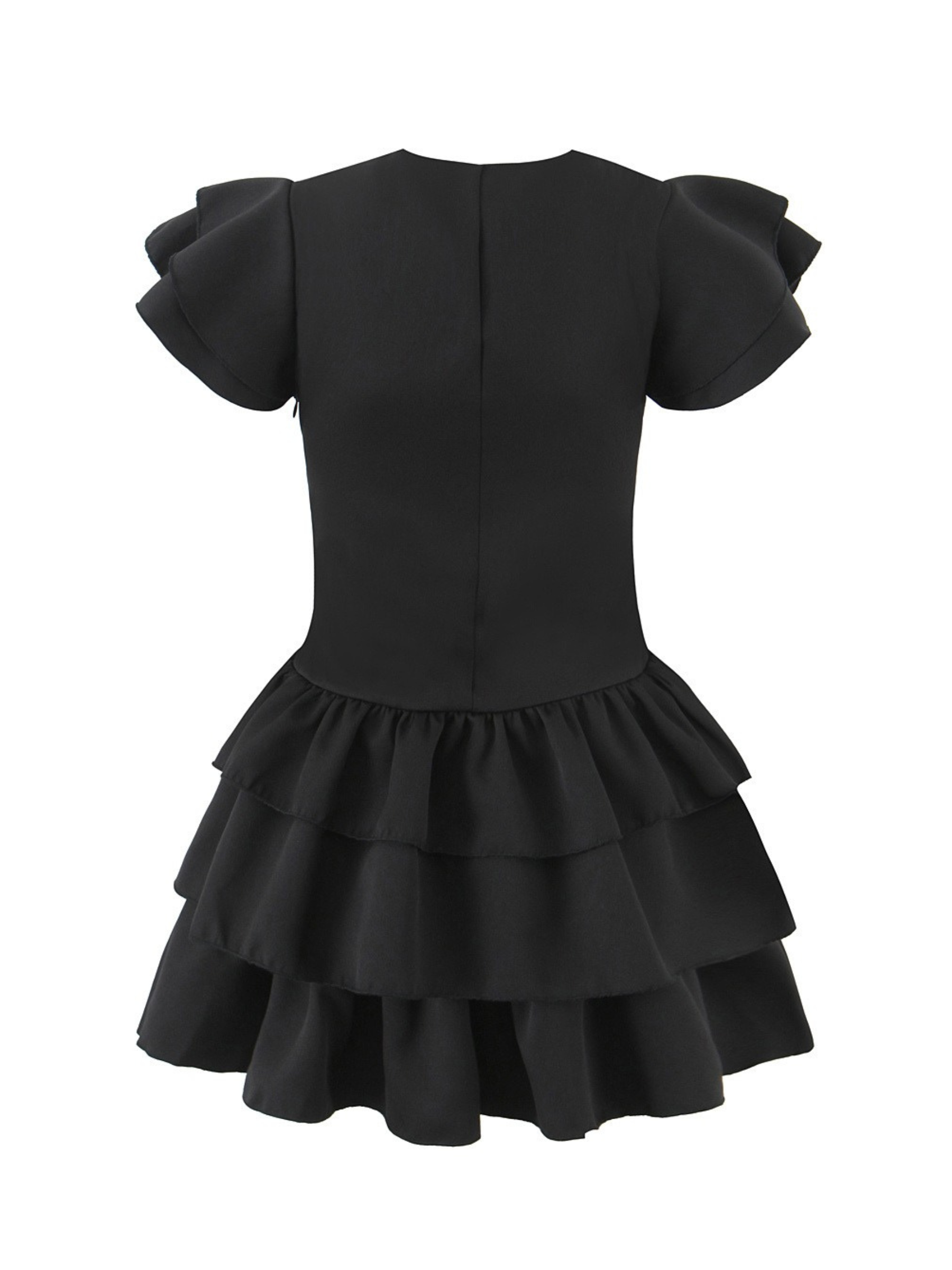 Eliyanah Flutter Sleeve Mini Dress