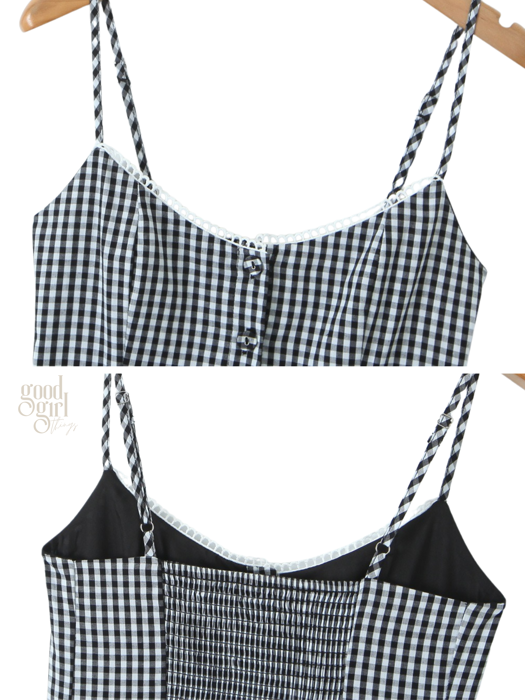 Alexander Plaid Lace Mini Dress