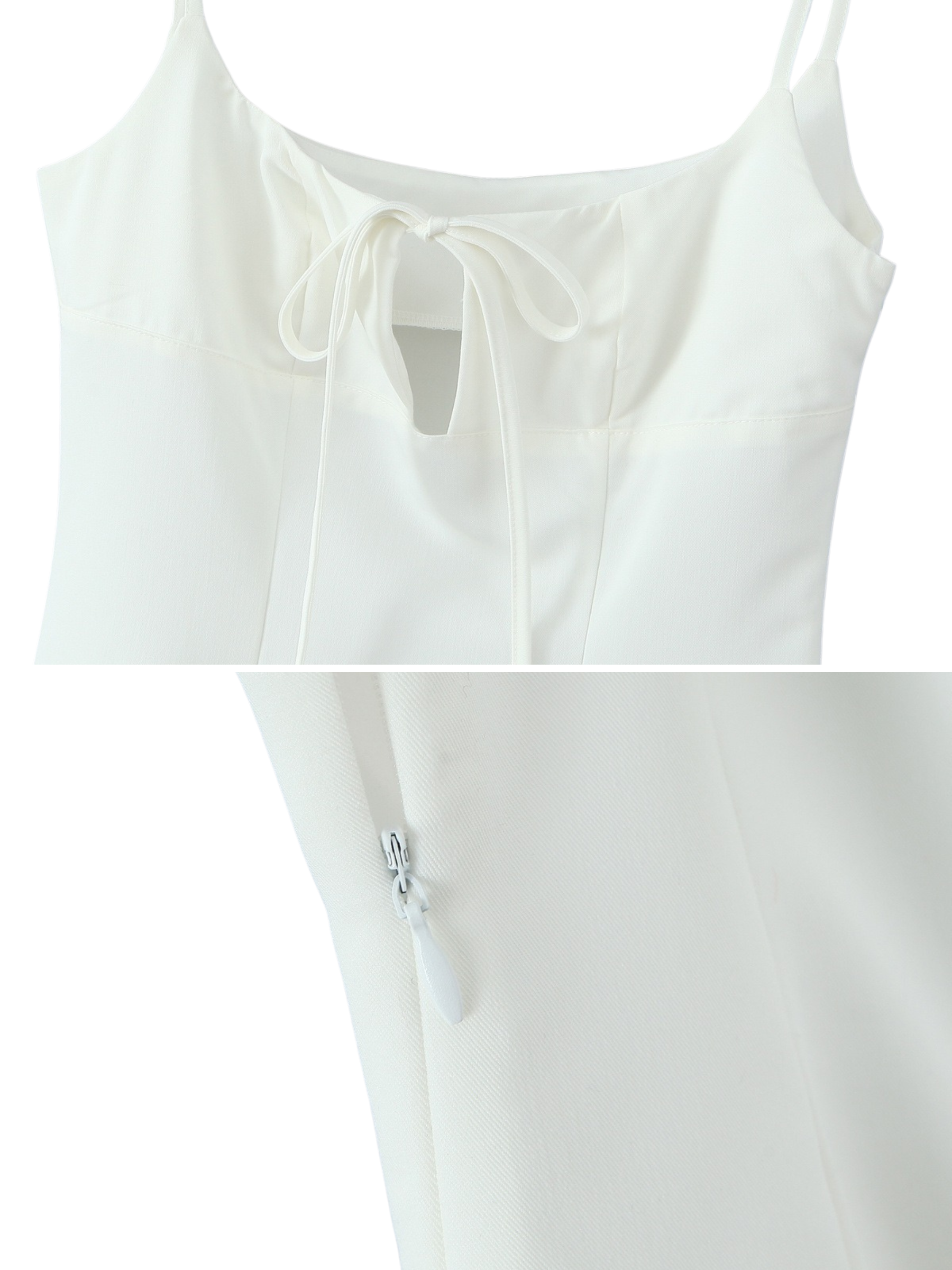 Sasha Ruffle Hem Tie-Strap Mini Dress