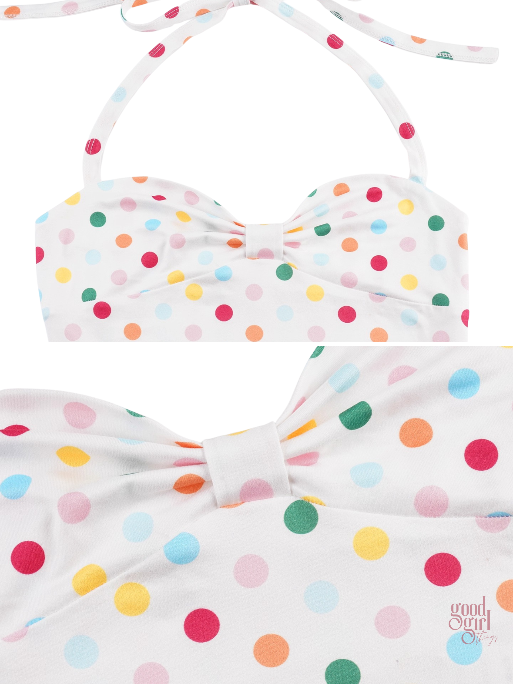 Candy Polka Dot Halter Top
