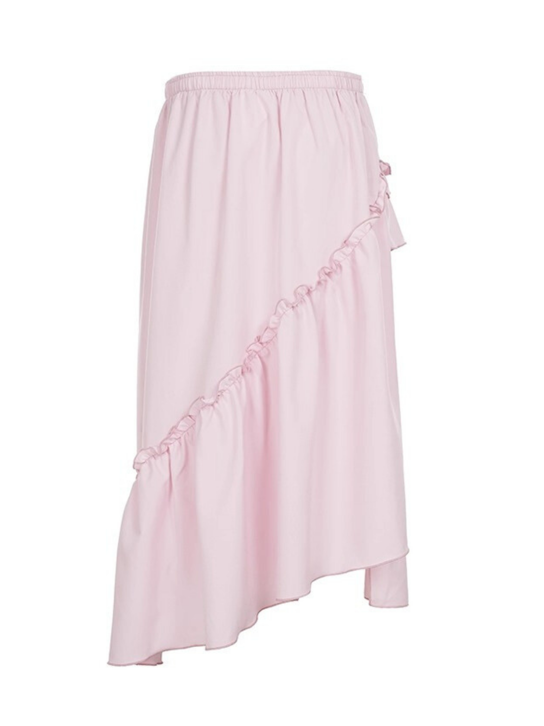 Lynlee Asymmetric Ruffle Maxi Skirt
