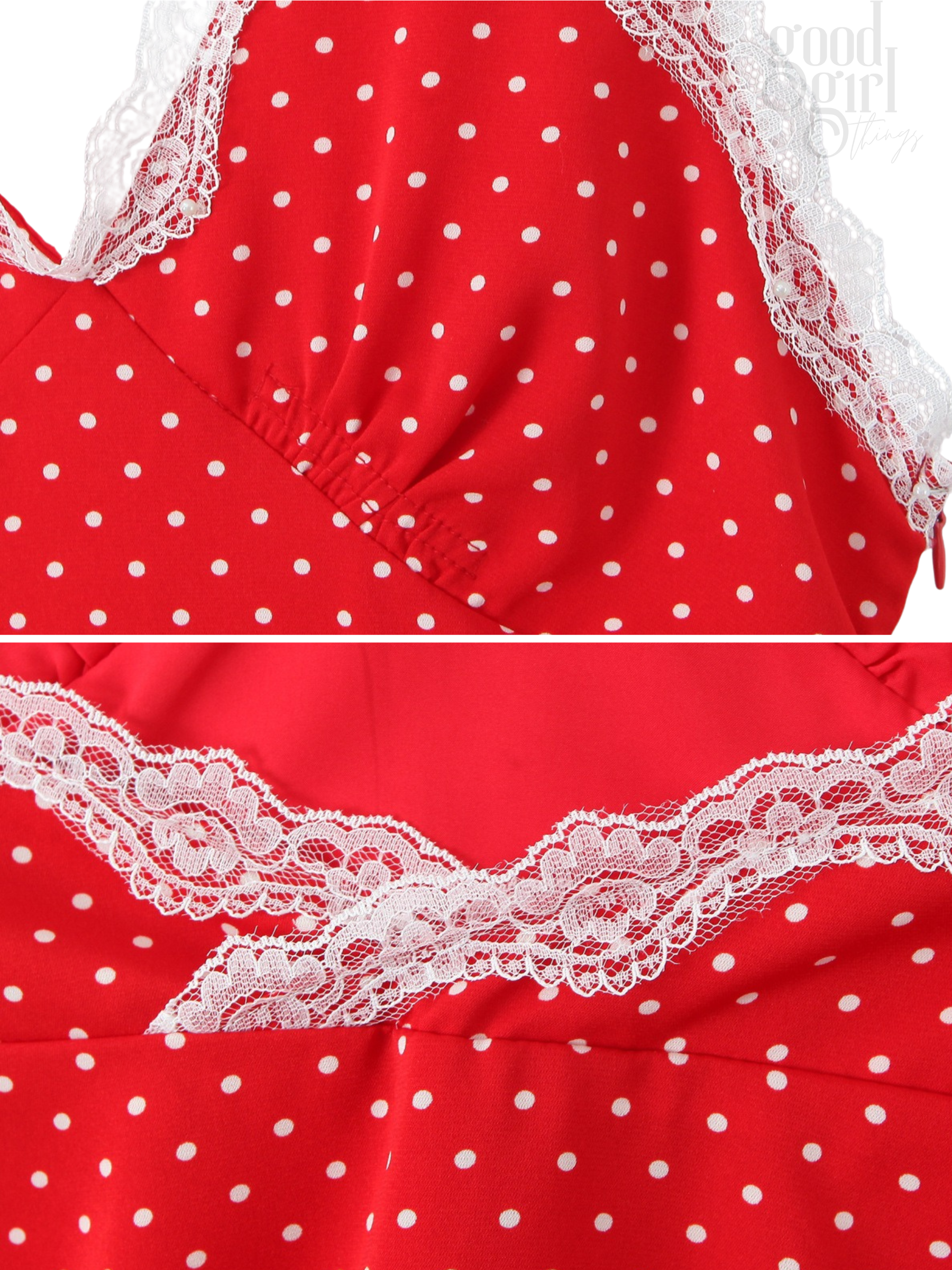 Hudsyn Polka Dot Halter Mini Dress