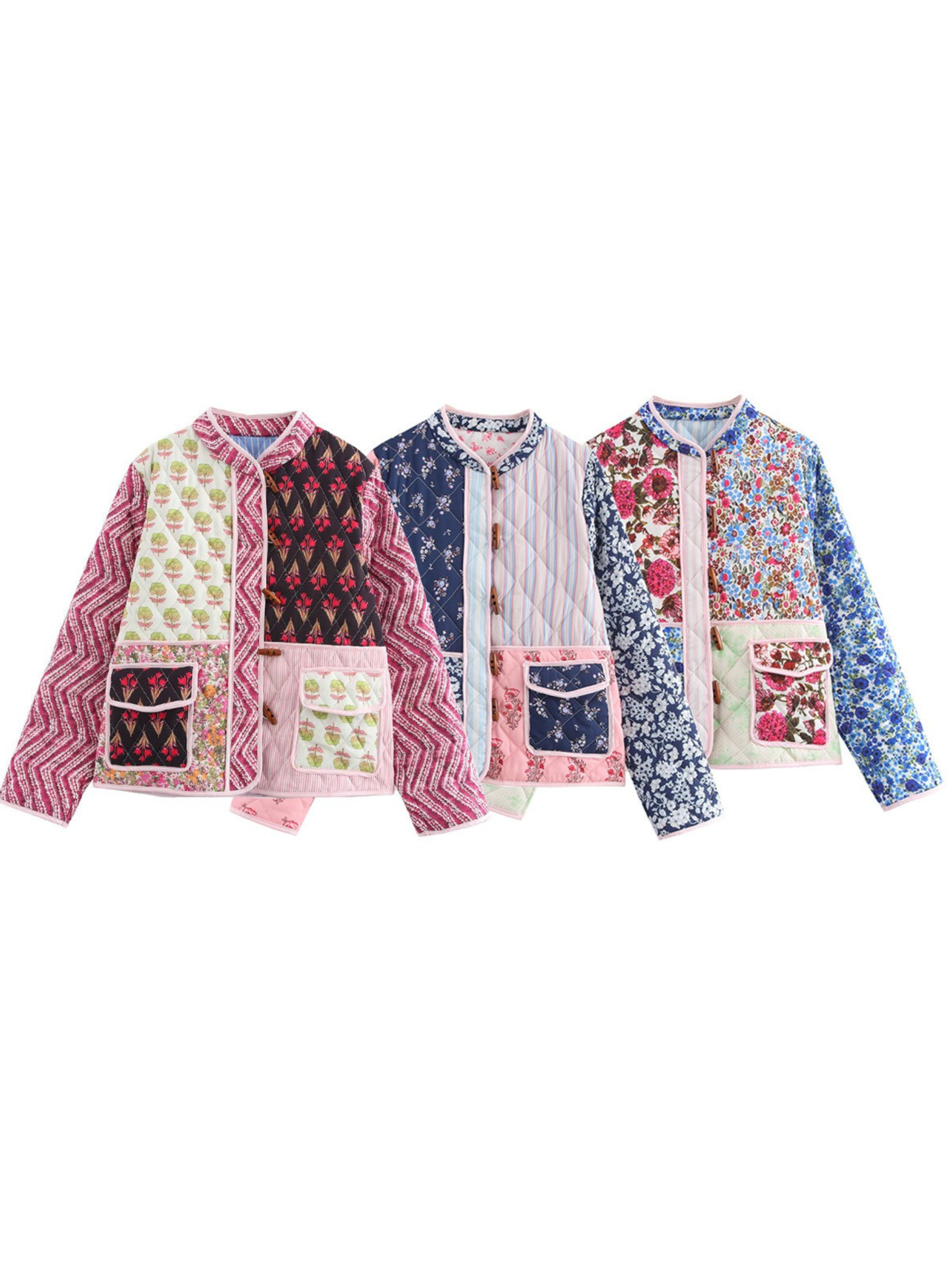 Lexy Vintage Patchwork Quilted Jacket
