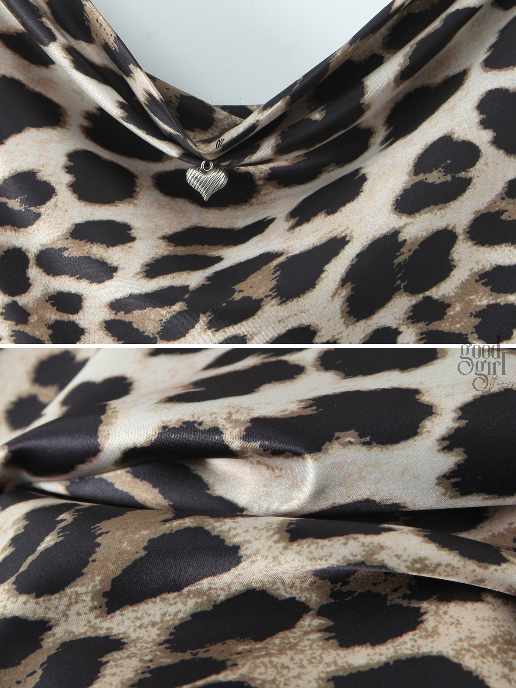Constanza Backless Leopard Mini Dress