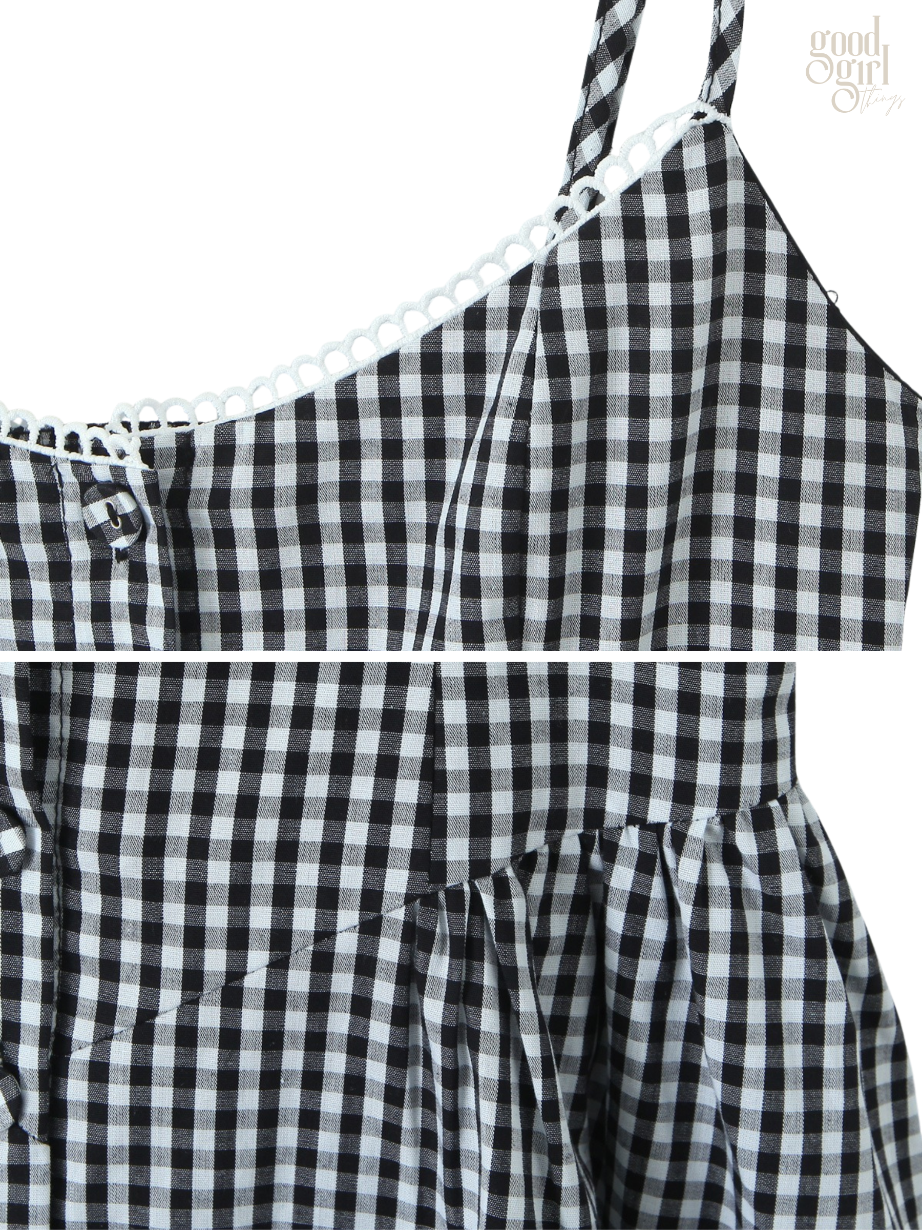 Alexander Plaid Lace Mini Dress