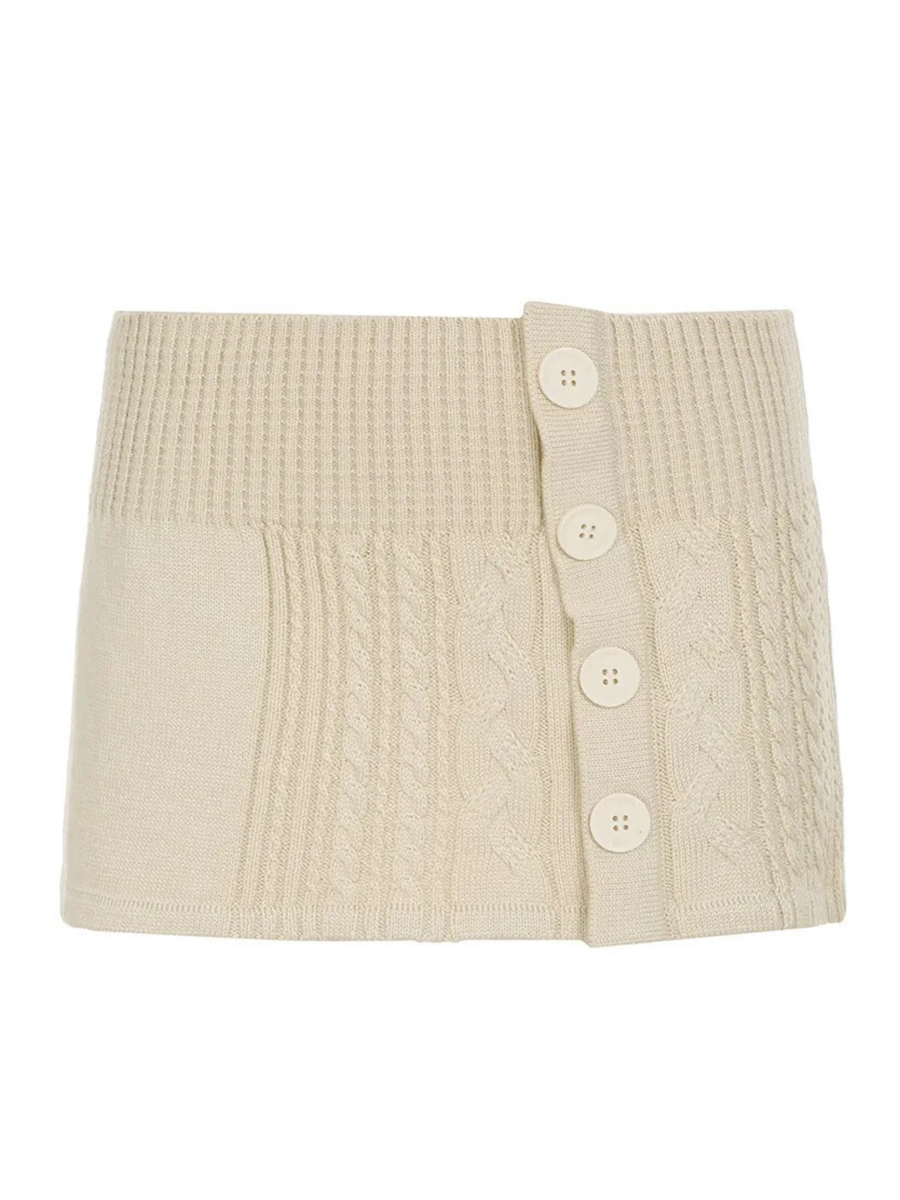 Ariel Twist Knit Mini Skirt