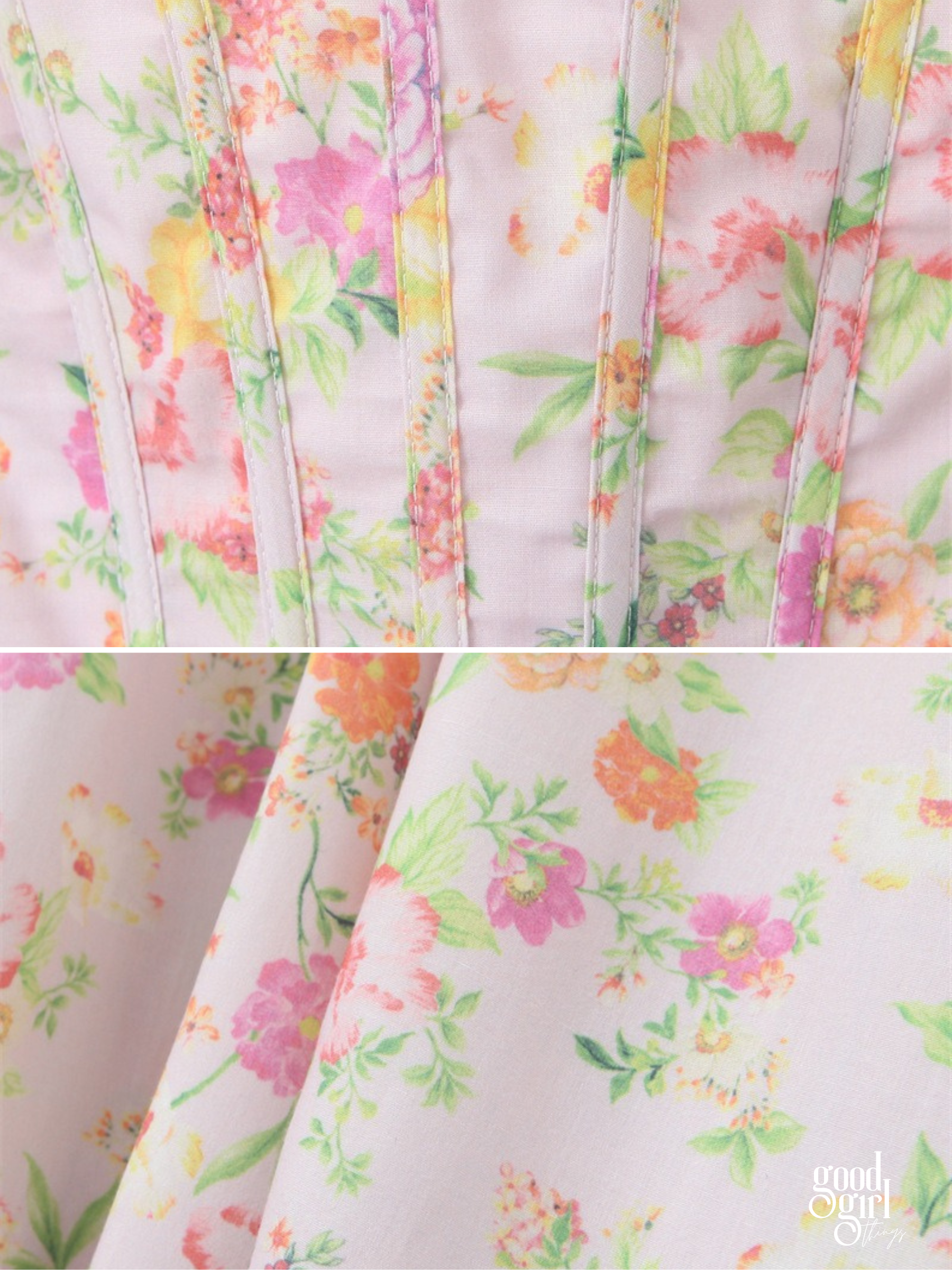 Remingtyn Floral Strapless Dress & Corset Set