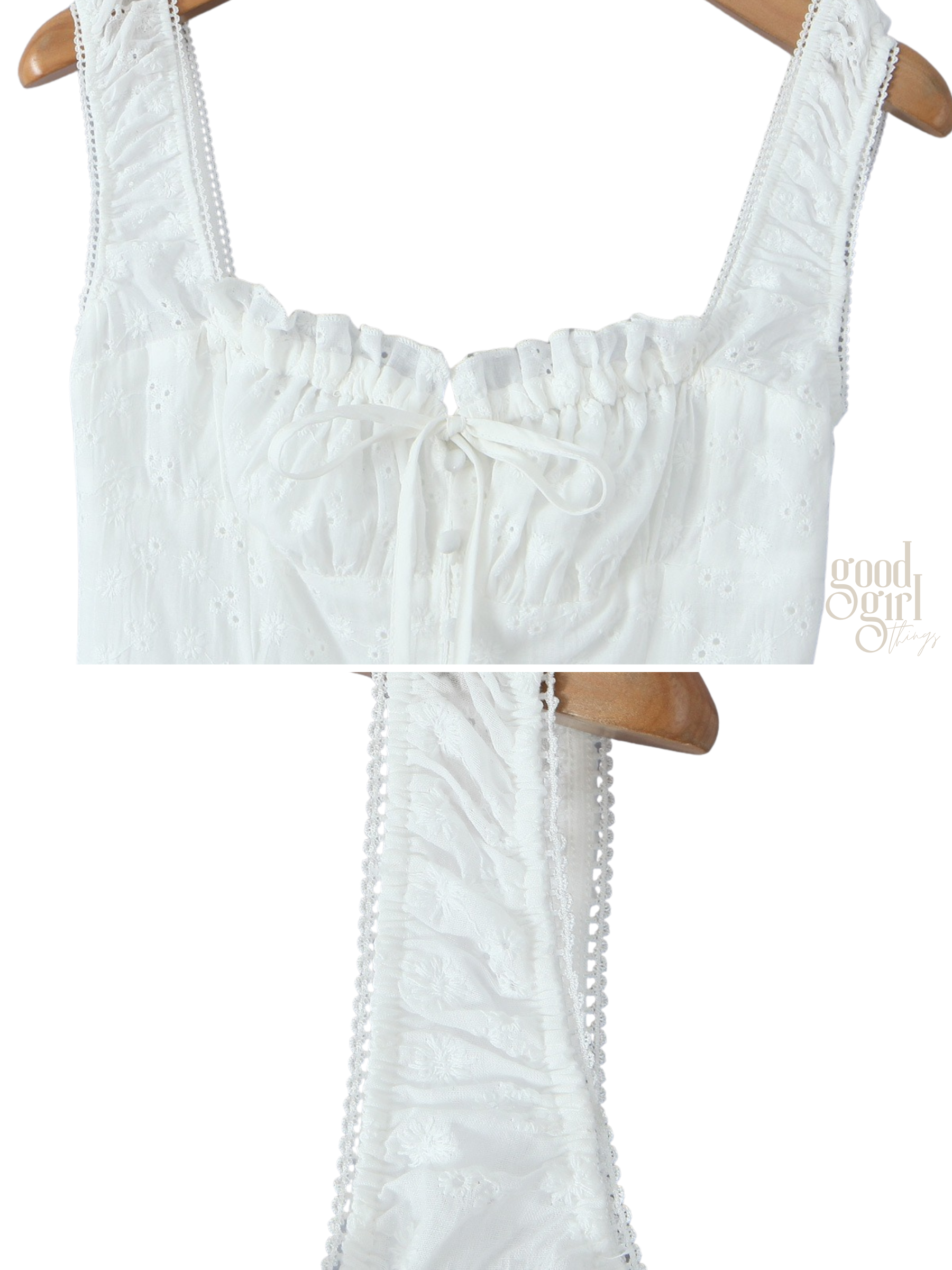 Jhene Embroidered Square Neck Dress