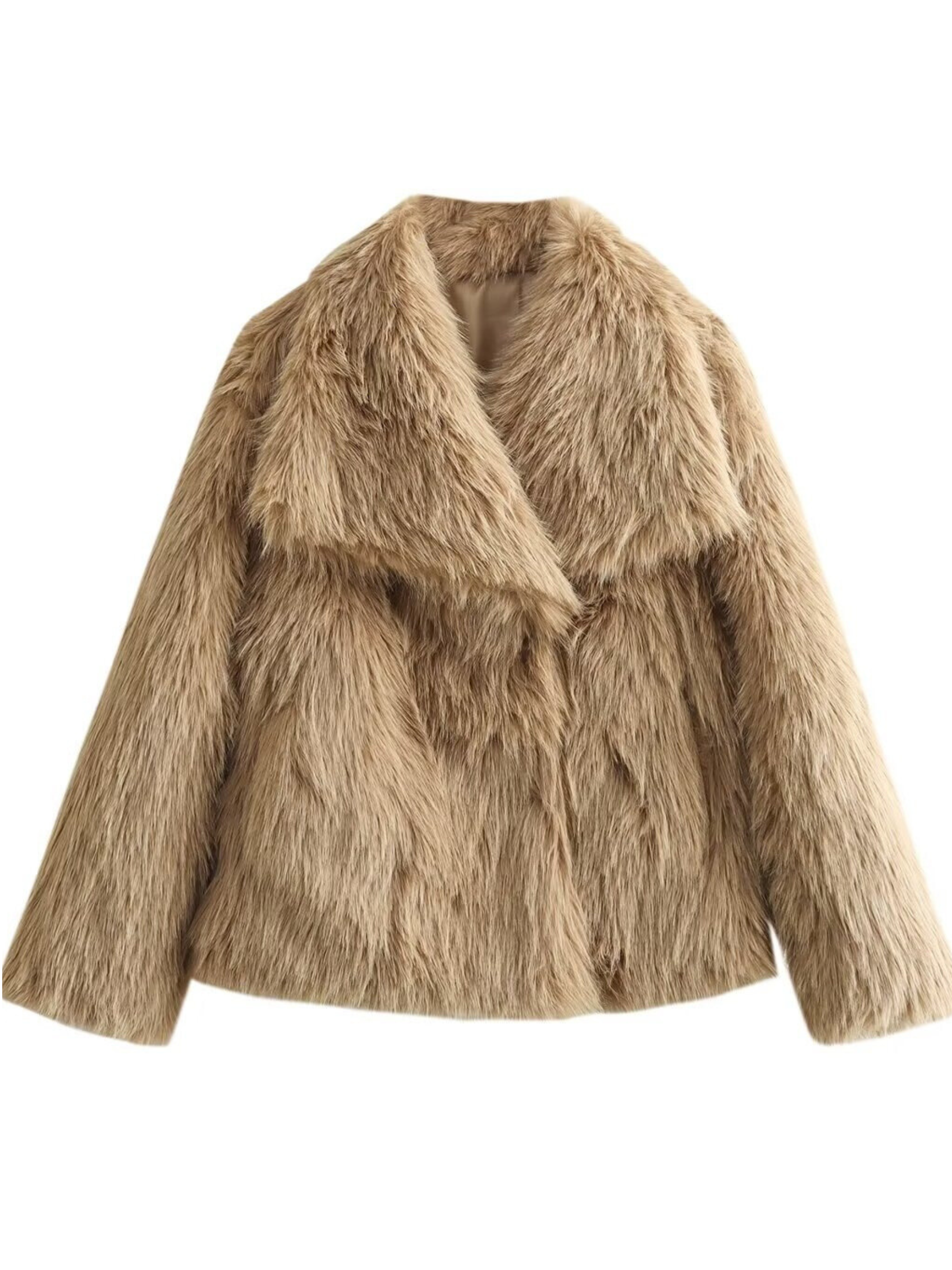 Karra Faux Fur Lapel Jacket
