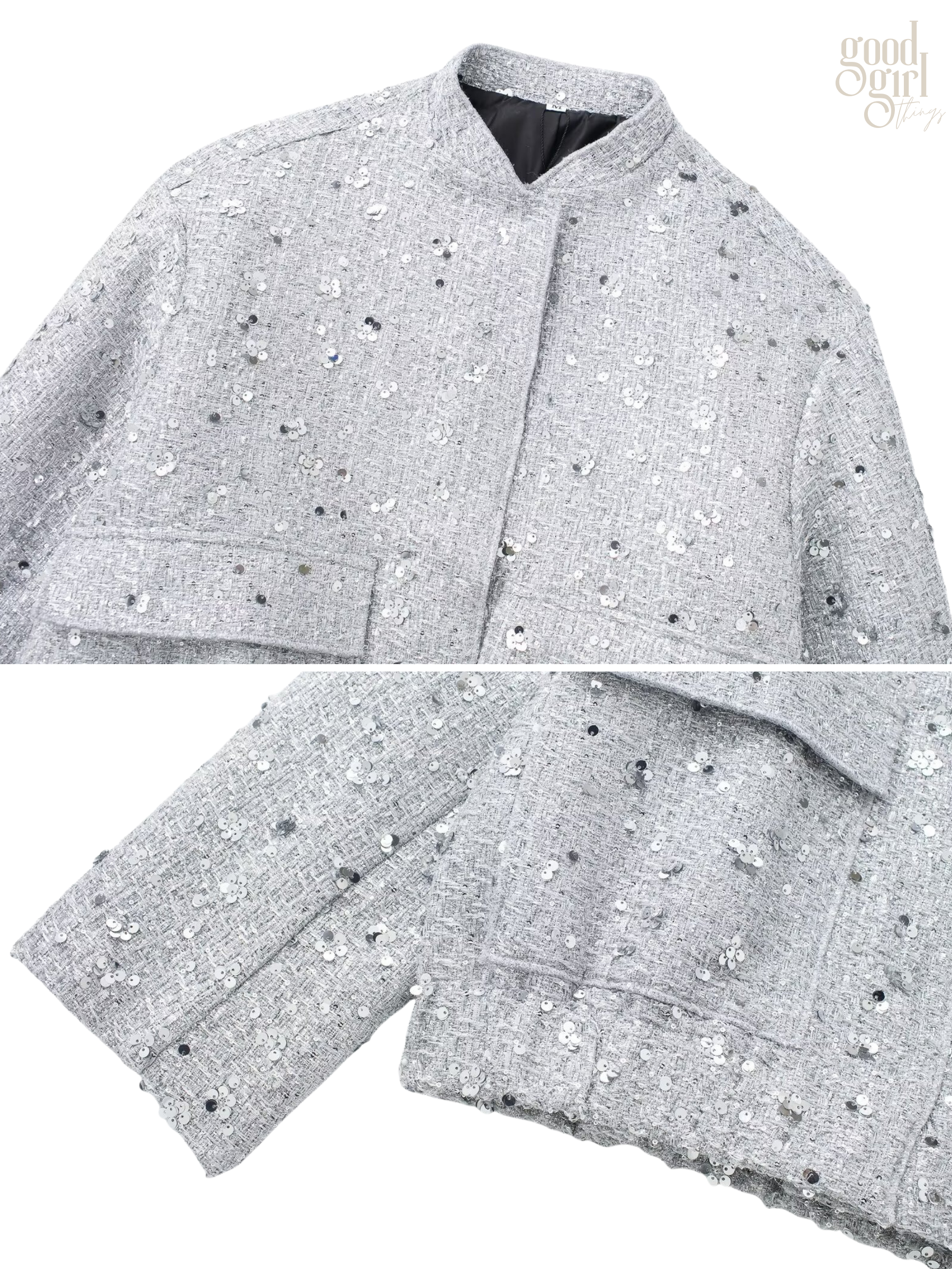 Janel Sparkle Sequin Jacket