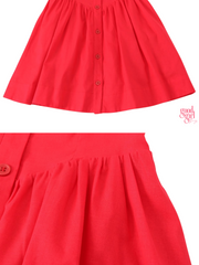 Asha Vintage-Inspired Red Halter Dress