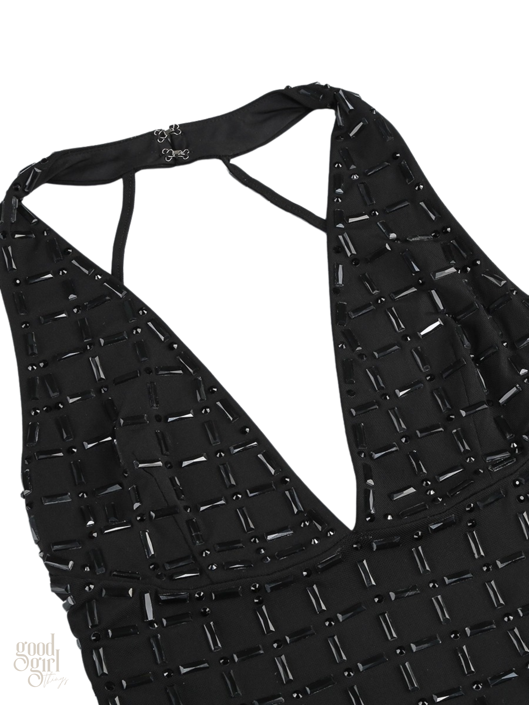 Tanya Sequin Halter Backless Dress