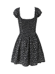 Nailea Floral Puff Sleeve Mini Dress