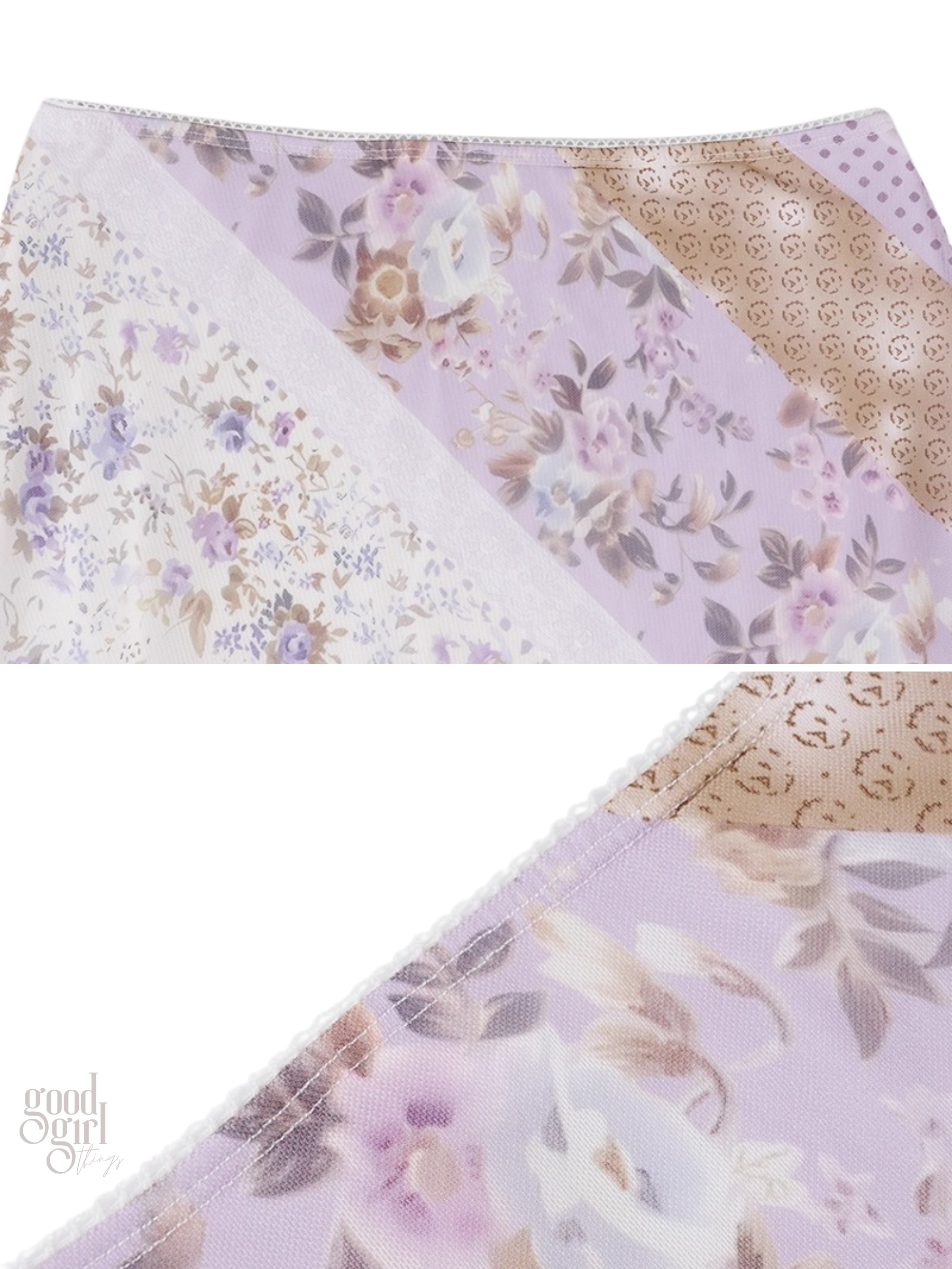 Freyja Floral Mesh Midi Skirt
