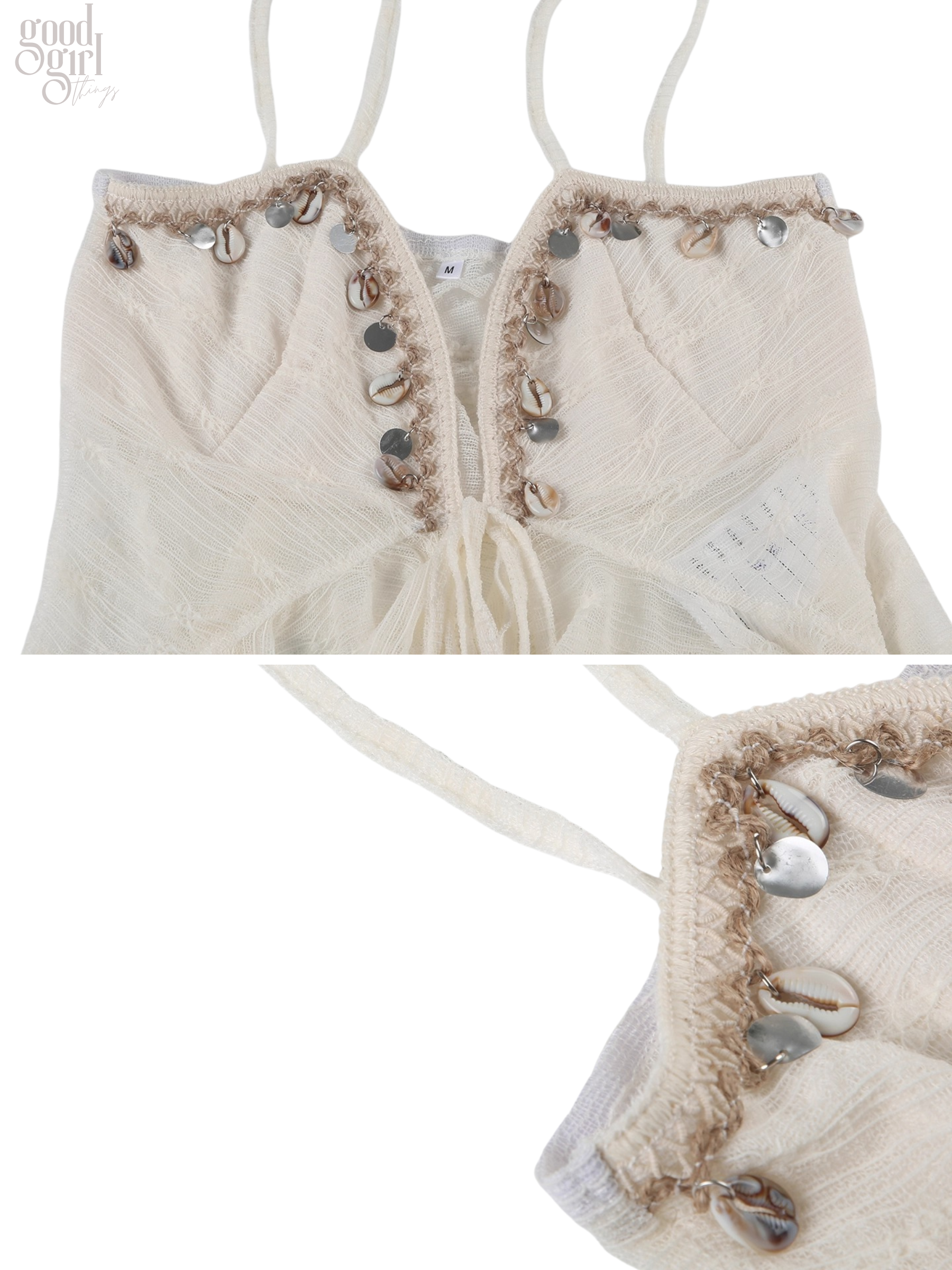 Chizaram Sequin Ruffle Crop Top