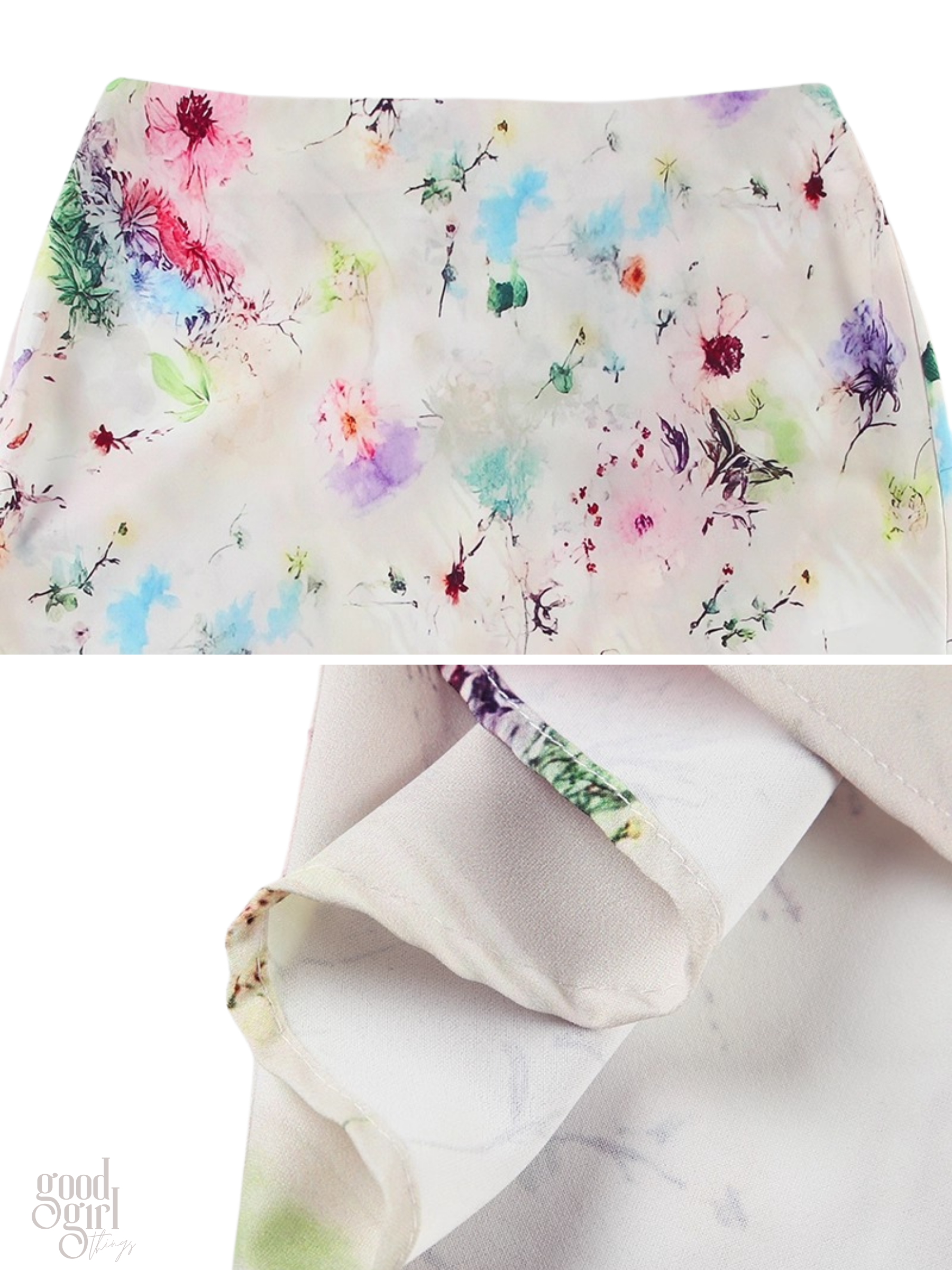 Bea Floral Fishtail Maxi Skirt
