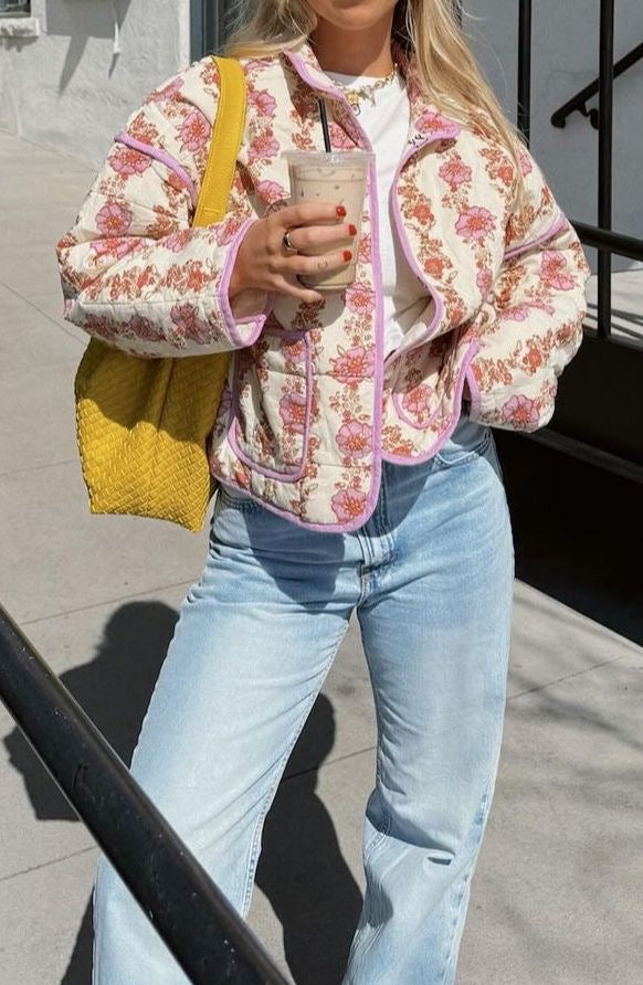 Billie Retro Printed Cotton Jacket