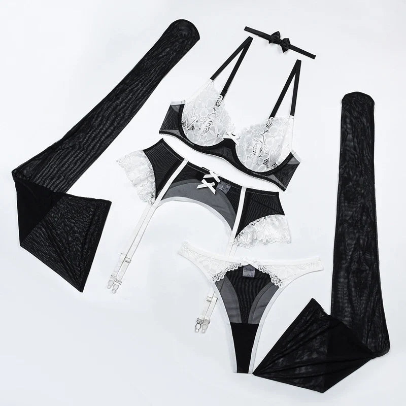 Bodysuits Lingeres Underwear Fantasy Bilizna Outfit Lingerie Lingerie Sets Vs