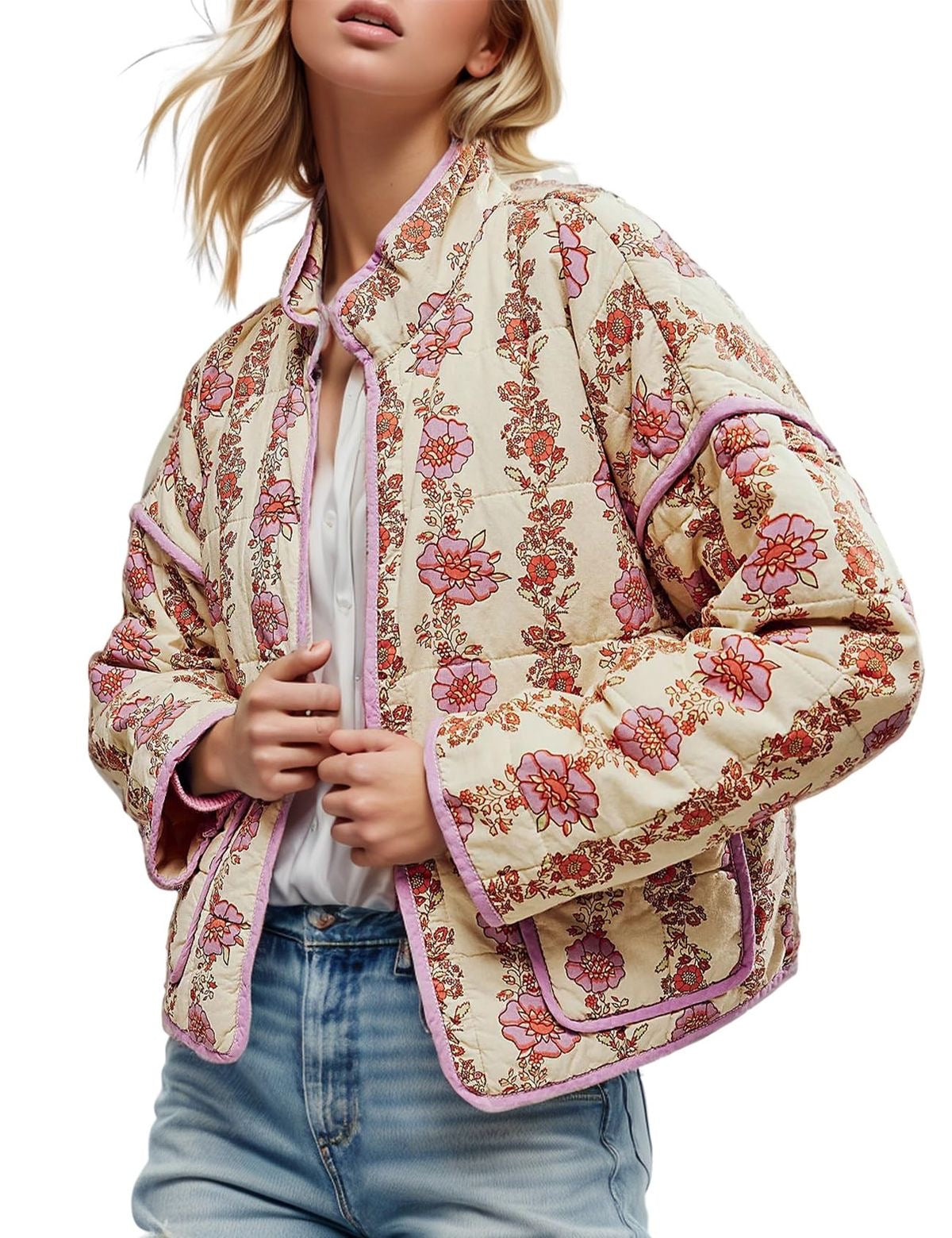 Billie Retro Printed Cotton Jacket