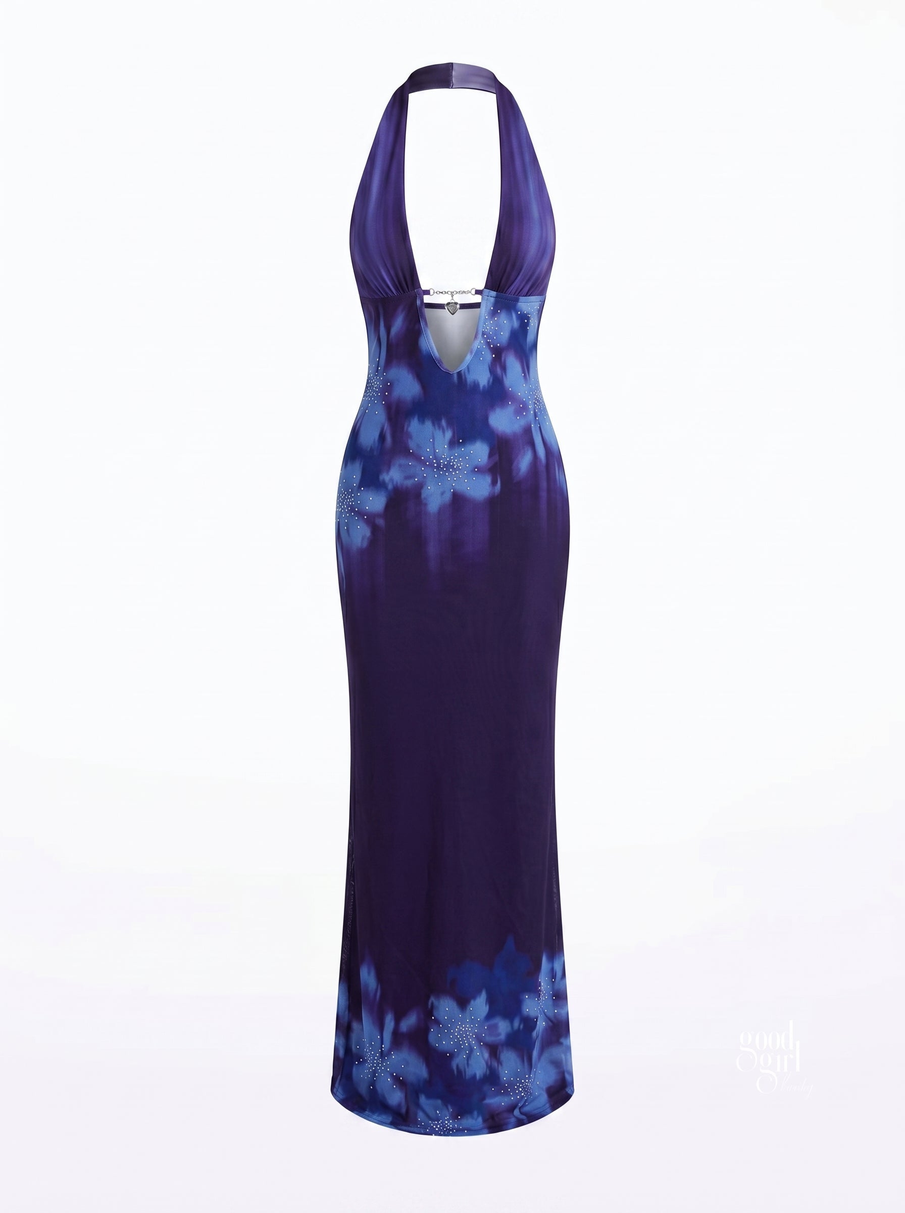 Dasha Ruched Halter Maxi Dress - GGT