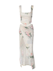 Eleyna Two Piece Floral Skirt Set