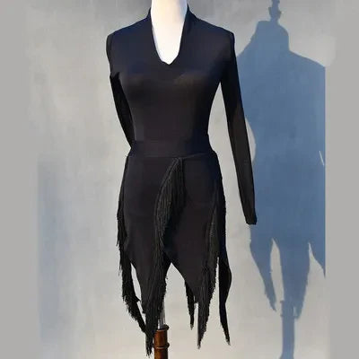 Dancewear Performance Ompetition Skirt Latin Dress Fringe Skirt Elegant