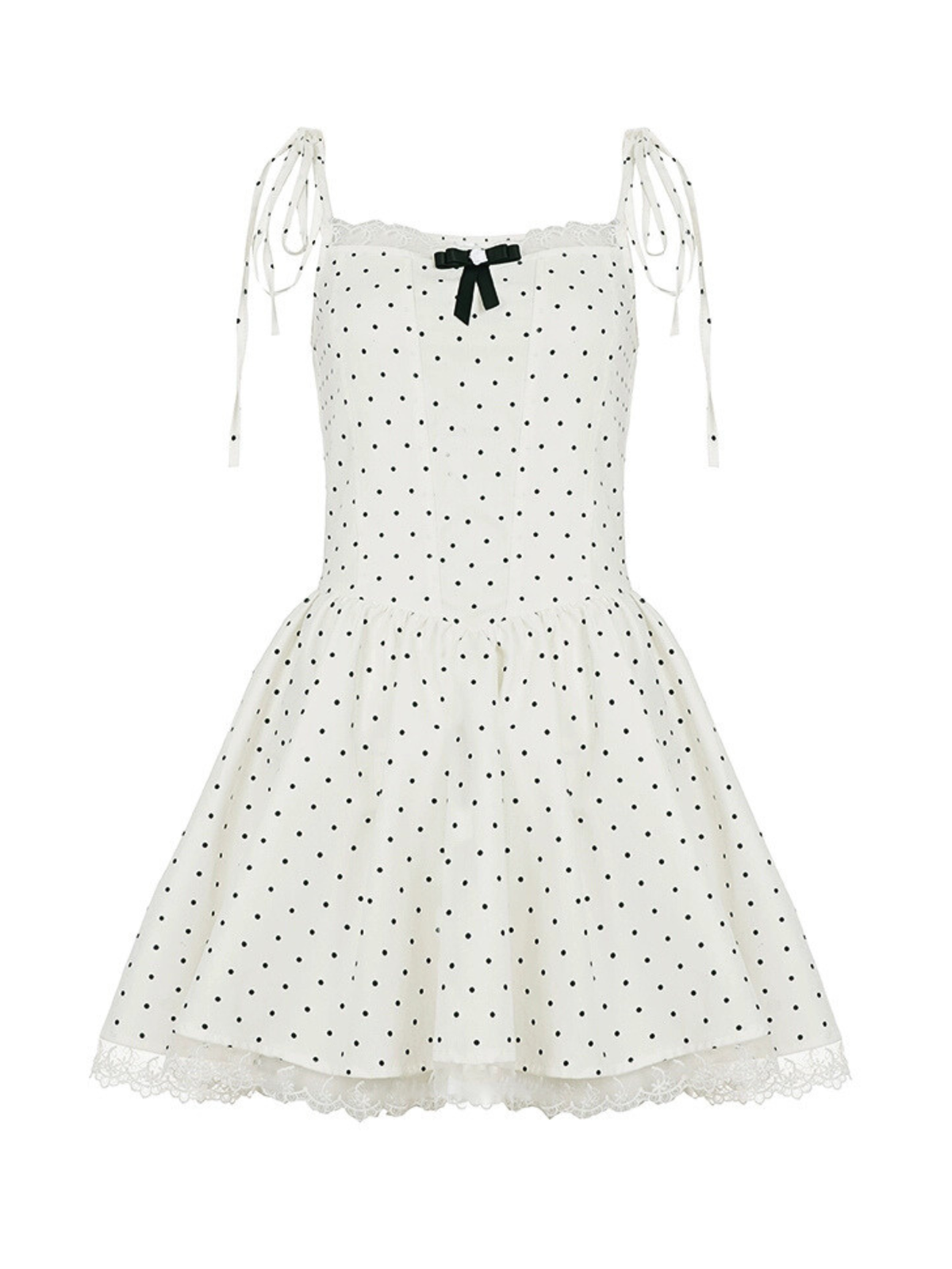 Quincy Bow Polka Dot Dress