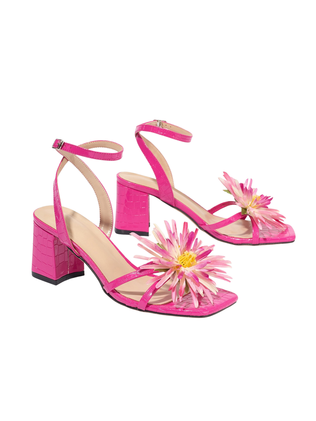 Monserrat Floral Block Heels
