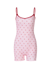 Yazmin Cherry Print Romper