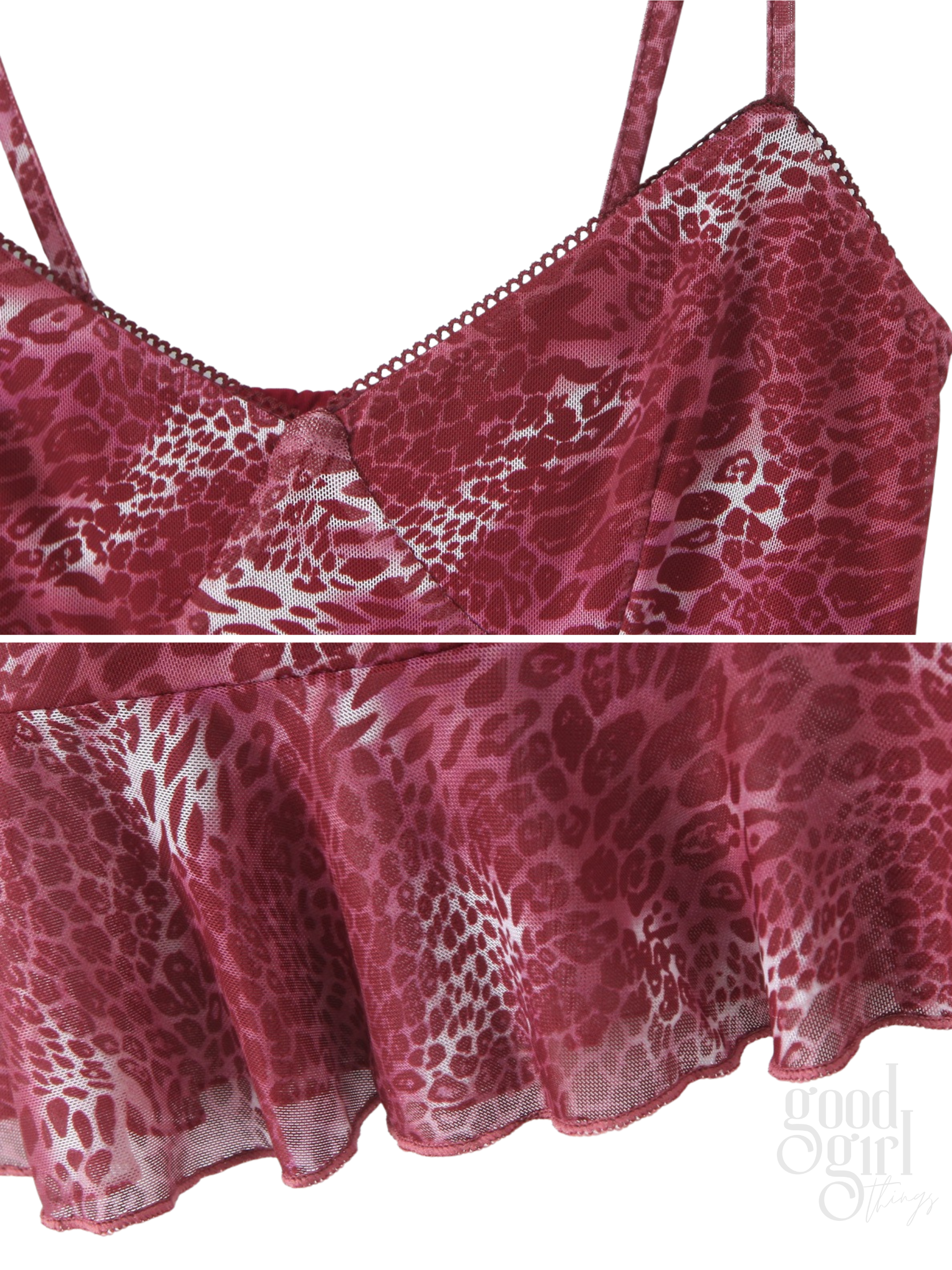 Alexys Mesh Print Mini Dress