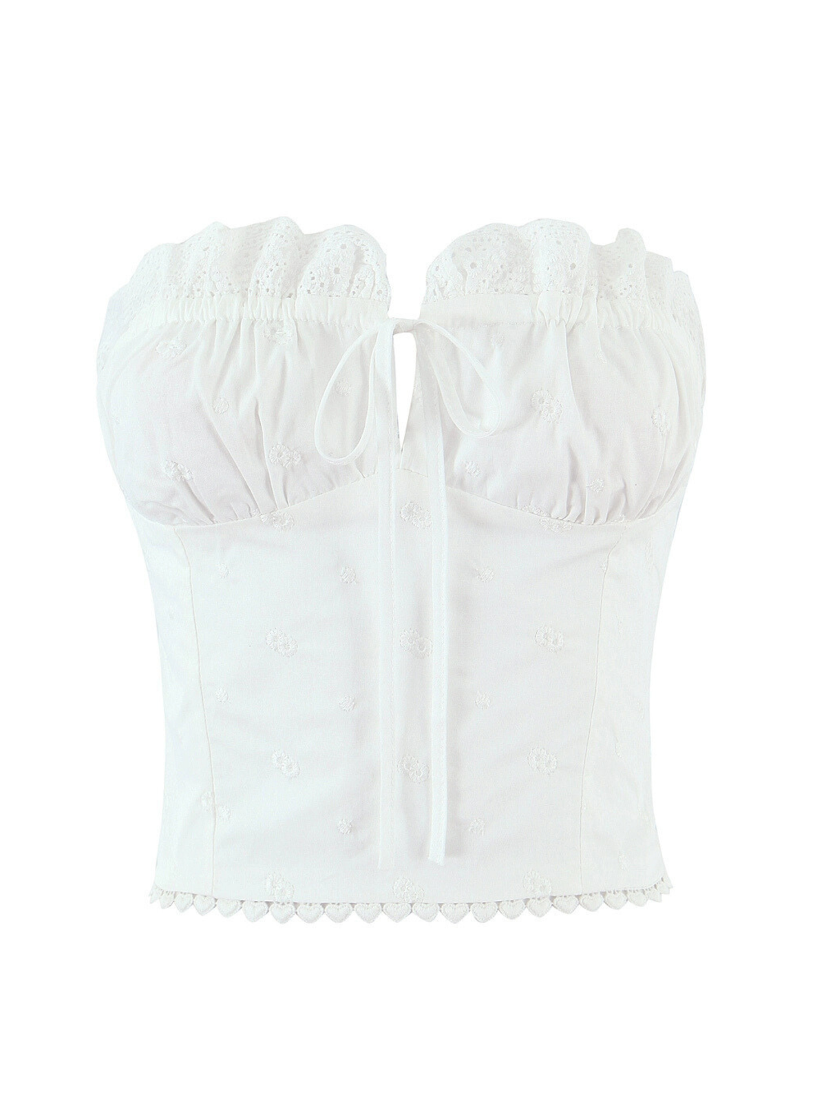 Kyra Embroidered Tube Top