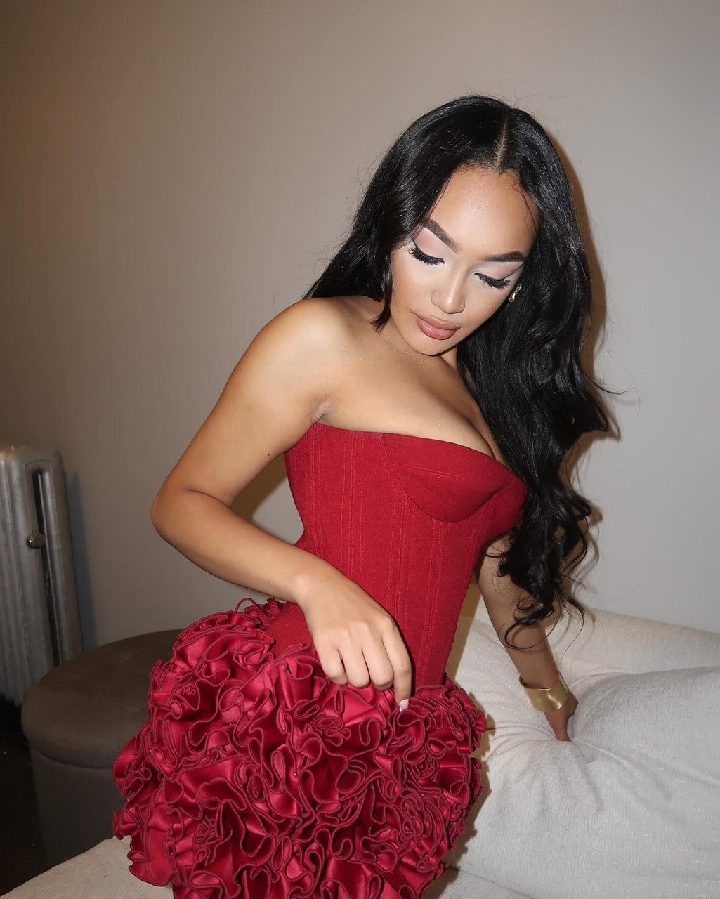 Inna Bloom Corset Mini Dress