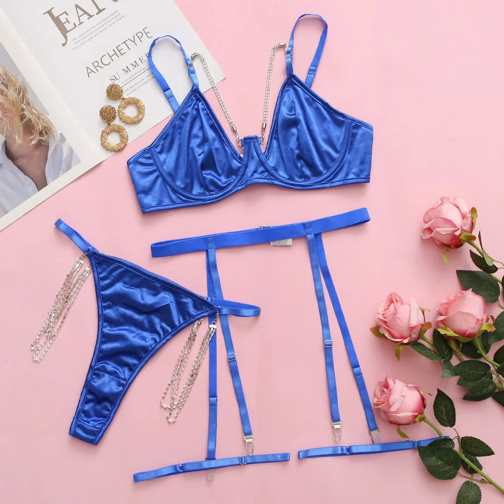Lace Underwear Bilizna Lingerie Super G-string Bodysuits Female Underwear Set G-row Whole Vs