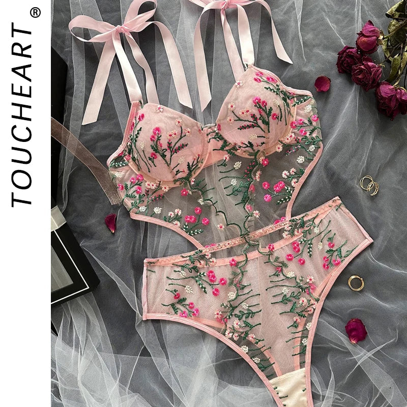 Lingerie Bra and Panties Sets Lingeries Set Wear Set Female Lingerie Femmes Choice Thong