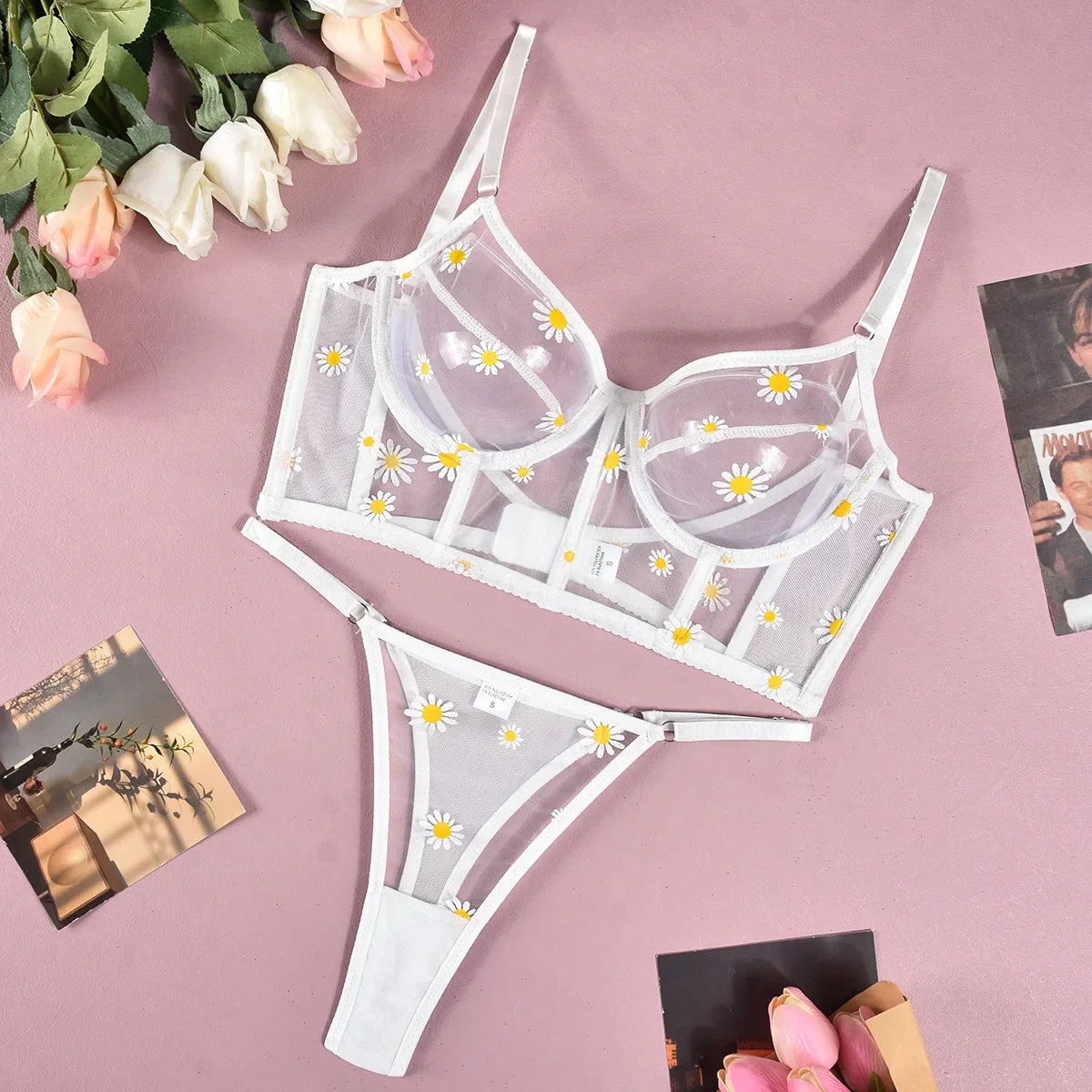 Lingeries Lingerie Super  Female Underwear Without Censorship G-string Blue Set Vs