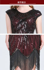 Luxury Party Club Streetwear Stage Show Vintage Elegant Dress Sequins Dress