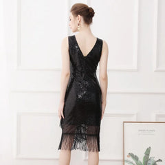 Maxi Dresses Streetwear Dance Party Fairycoresweet Elegant Sequin Tassel