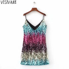 Mini Vintage Dress Y2k Elegant Party Night Club Streetwear Stage Show Bling