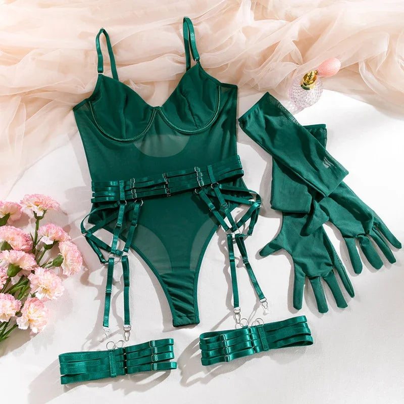 Underwear Sets Lingerie Super Erotic Lingerie Lingeries Bra and Panty Set See-through Bras